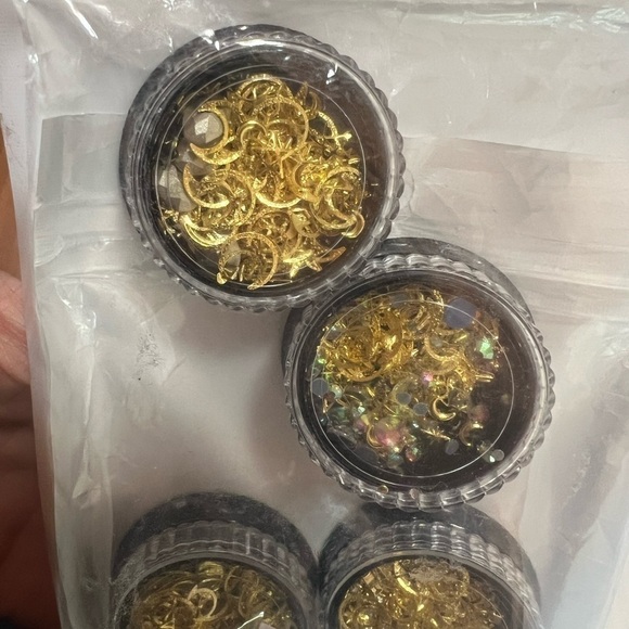 6 Boxes 3d Nail Rhinestones And Studs Gold Nail Rivets Set Nail Crystals - Picture 5 of 6